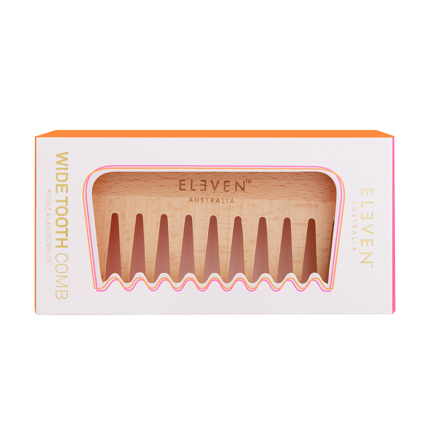 WOODEN WIDE TOOTH COMB