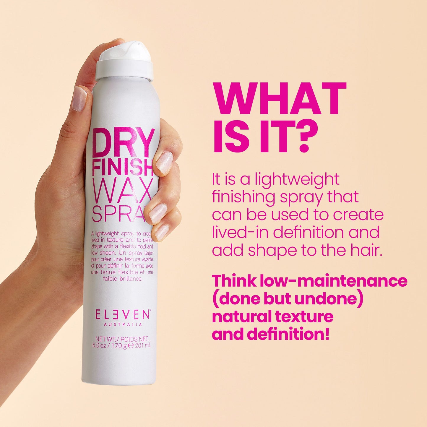 DRY FINISH WAX SPRAY 6 OZ